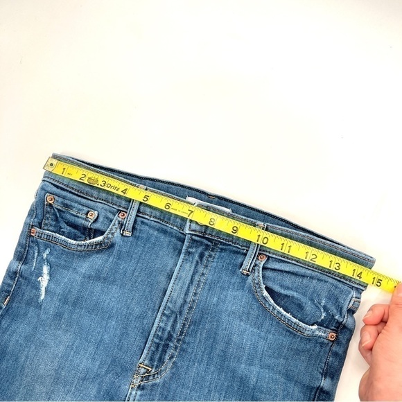 GRLFRND Woman's Medium Wash Distressed Kendal High-Rise Jeans Size 29 - Picture 11 of 13